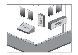 イラスト：看板の例