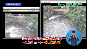 サムネイル：増水時の様子