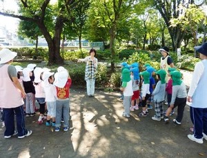 写真1:キロリのおにごっこの様子