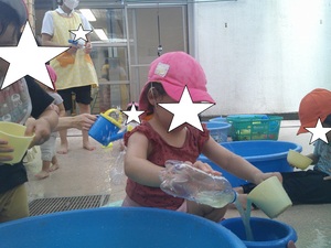 水遊び