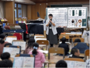 緑小 音楽の授業