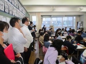 金沢小 算数の授業の様子