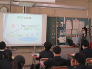 高一中 英語の授業の様子