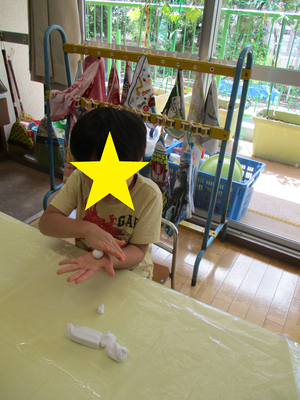 お月見団子作り