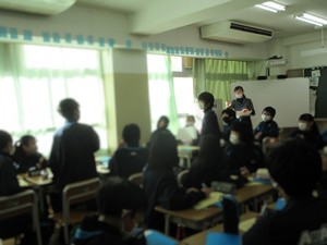 赤三中 学校訪問