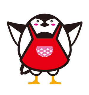 イラスト:エプロンをつけた鳥