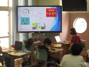 大谷口小 総合的な学習の授業の様子
