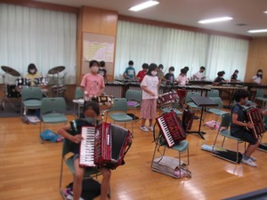 大谷口小 音楽の授業の様子