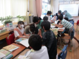 三園小 6年生の授業の様子