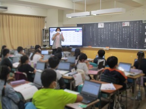 桜川小 4年生道徳の授業