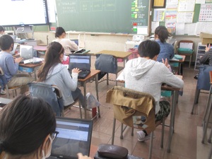 北野小 国語の授業