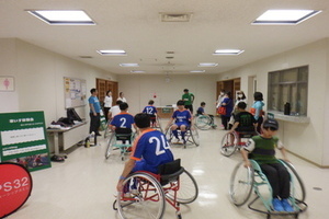 車いす体験ブース