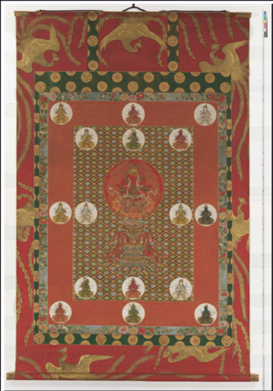 日曜寺田安家奉納仏画（愛染曼荼羅）