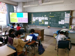 写真:授業スタンダードSの社会科の授業の様子